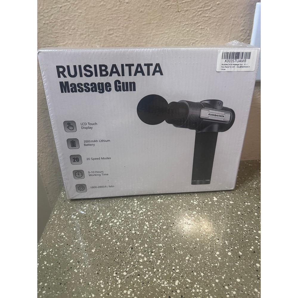 RUISIBAITATA Massage Gun Deep Tissue Percussion Massager 20 Speed LCD New